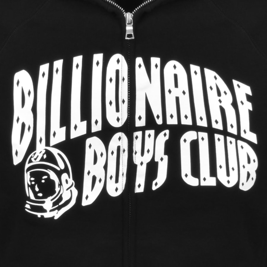 Image number 3 for Billionaire Boys Club Full Zip Logo Hoodie Black