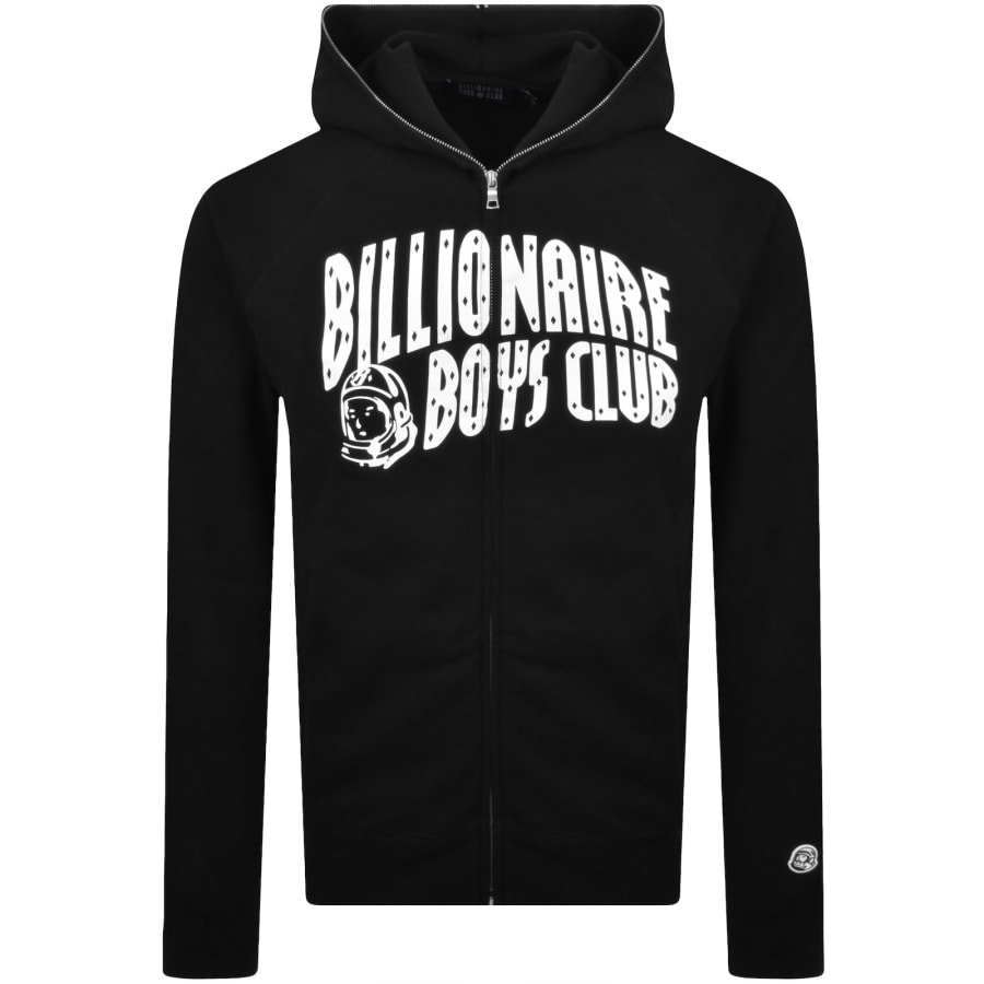 Image number 1 for Billionaire Boys Club Full Zip Logo Hoodie Black