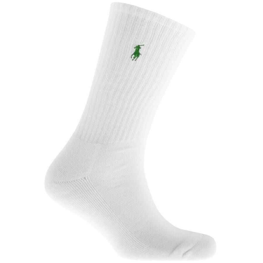 Image number 4 for Ralph Lauren 6 Pack Socks White