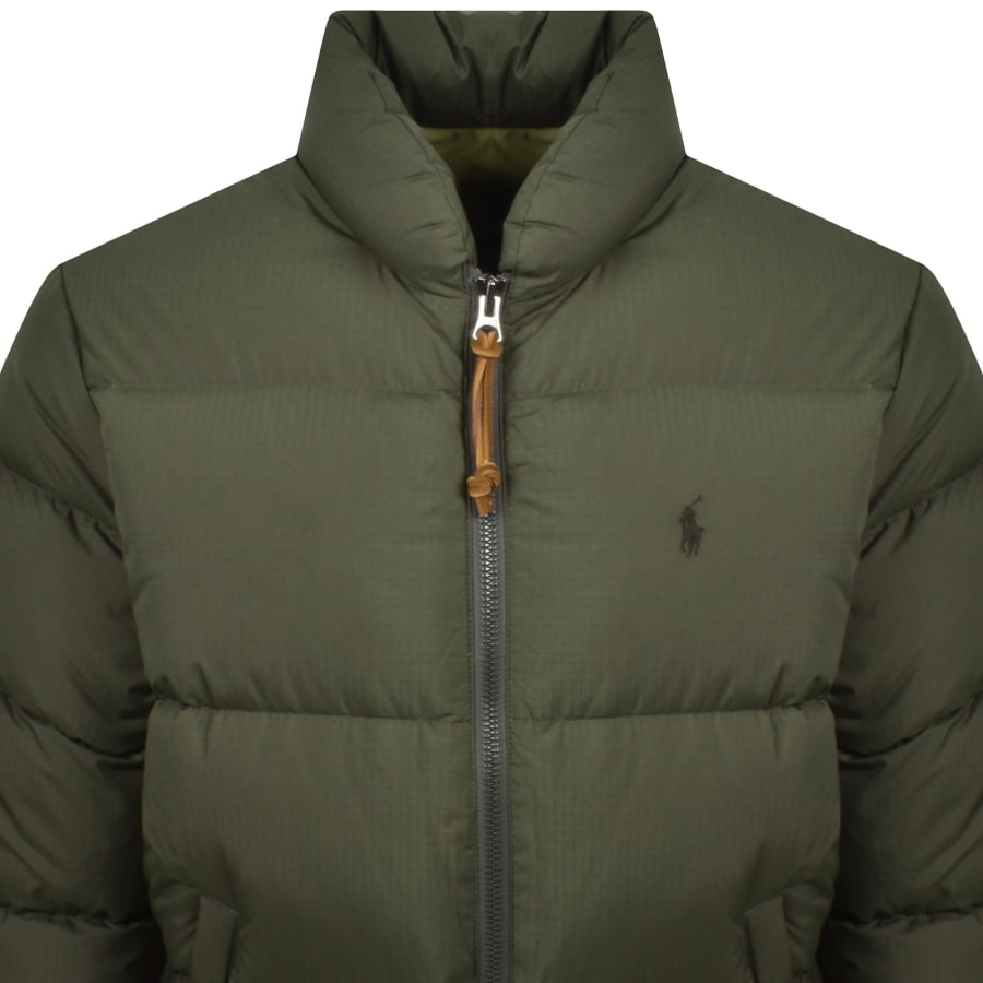 Image number 2 for Ralph Lauren Down Insulated Bomber Jacket Green