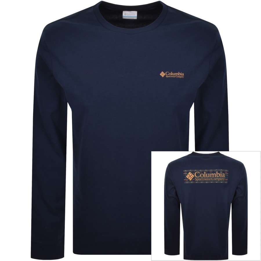 Image number 1 for Columbia Explorers Canyon T Shirt Navy