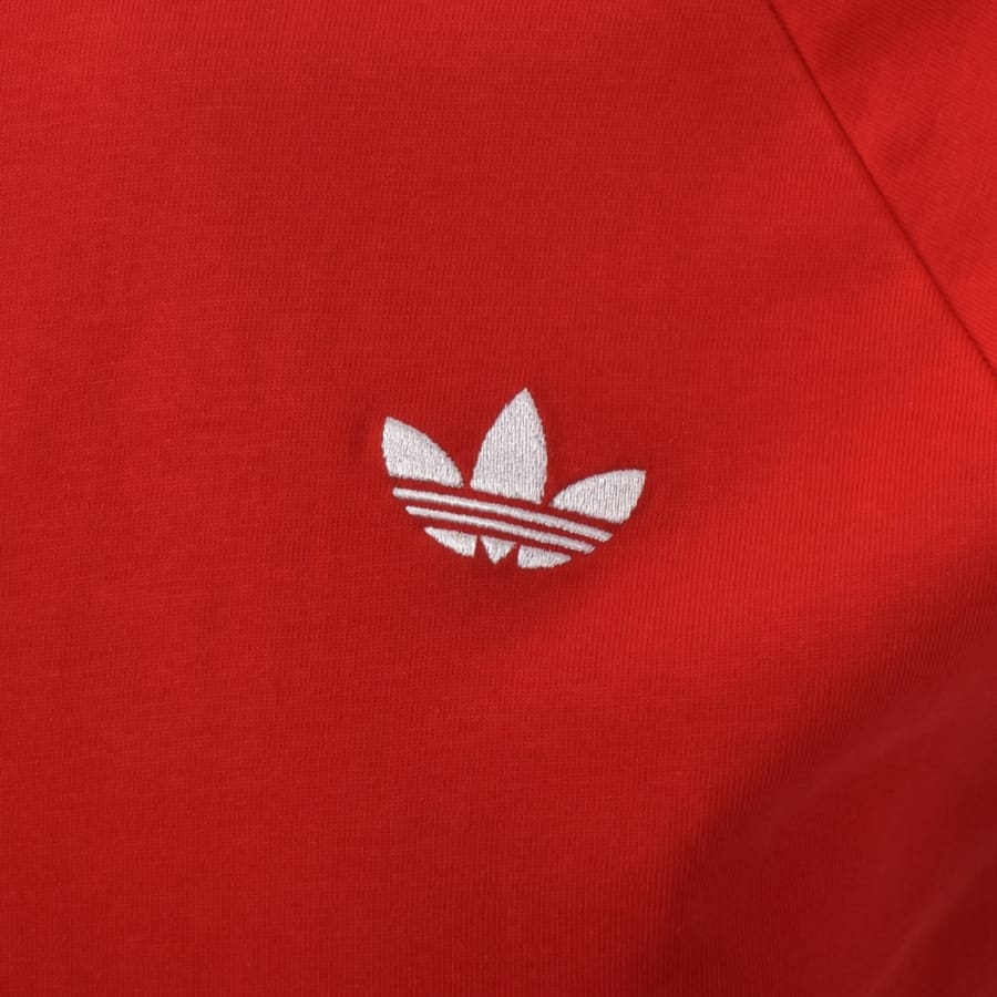 Image number 3 for adidas Trefoil Logo T Shirt Red