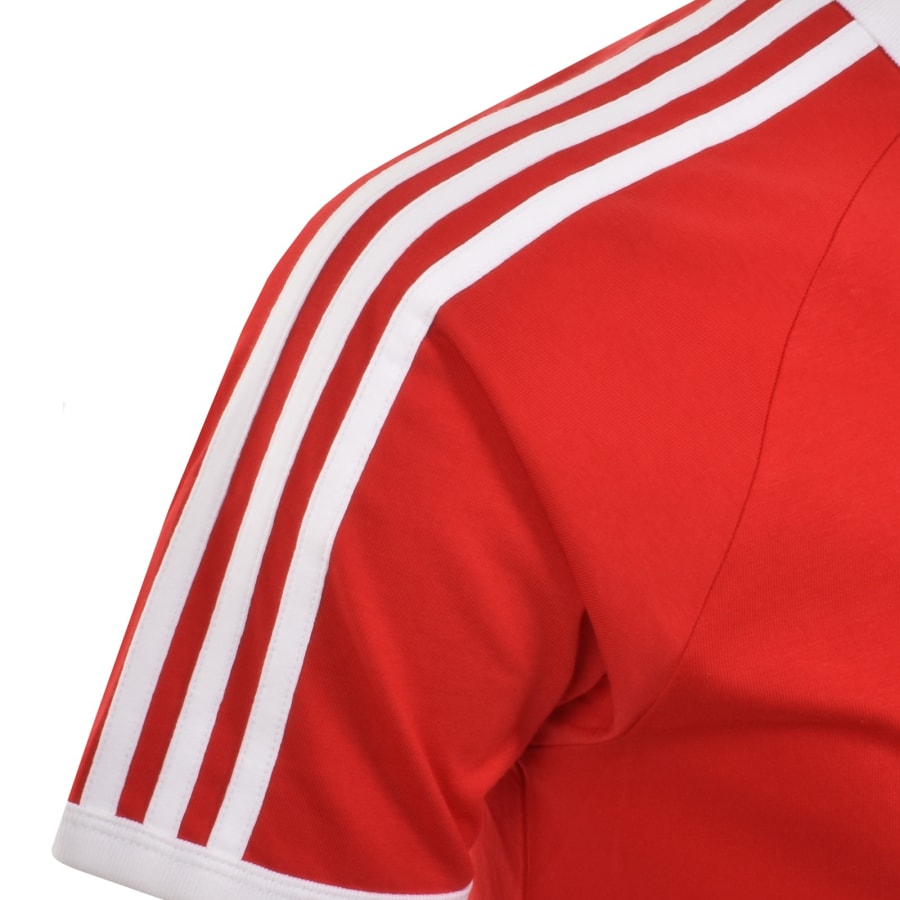 Image number 4 for adidas Trefoil Logo T Shirt Red