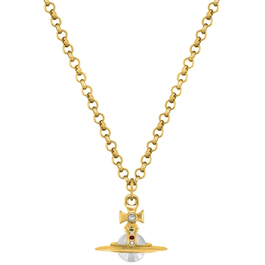 Image number 2 for Vivienne Westwood Petite Orb Pendant Gold