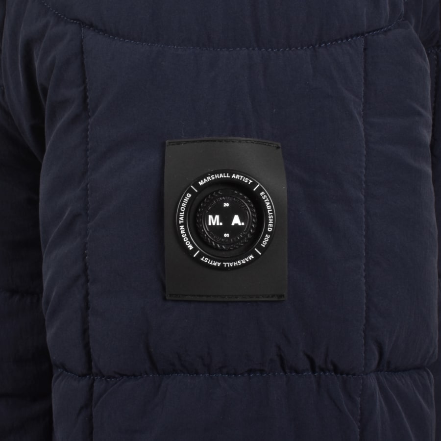 Image number 4 for Marshall Artist Yukon Bubble Jacket Navy