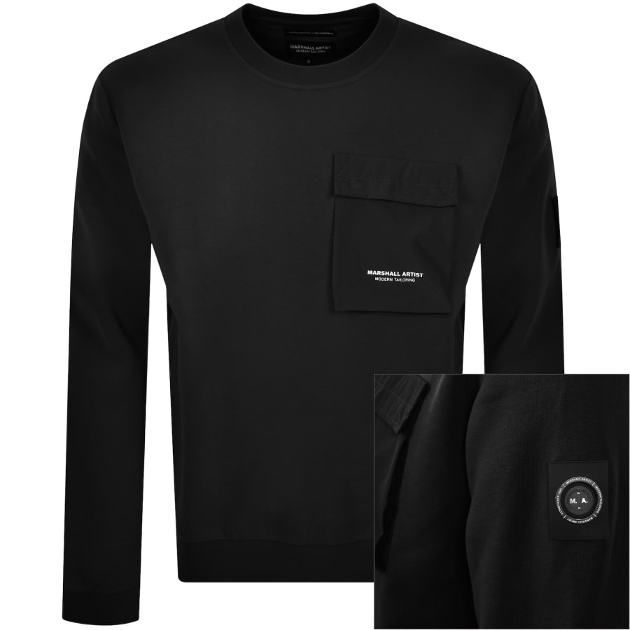 Image number 1 for Marshall Artist Crux Sweatshirt Black