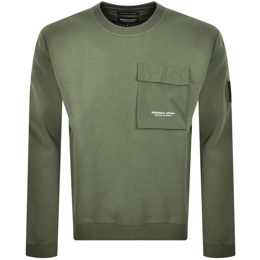 Image number 2 for Marshall Artist Crux Sweatshirt Green