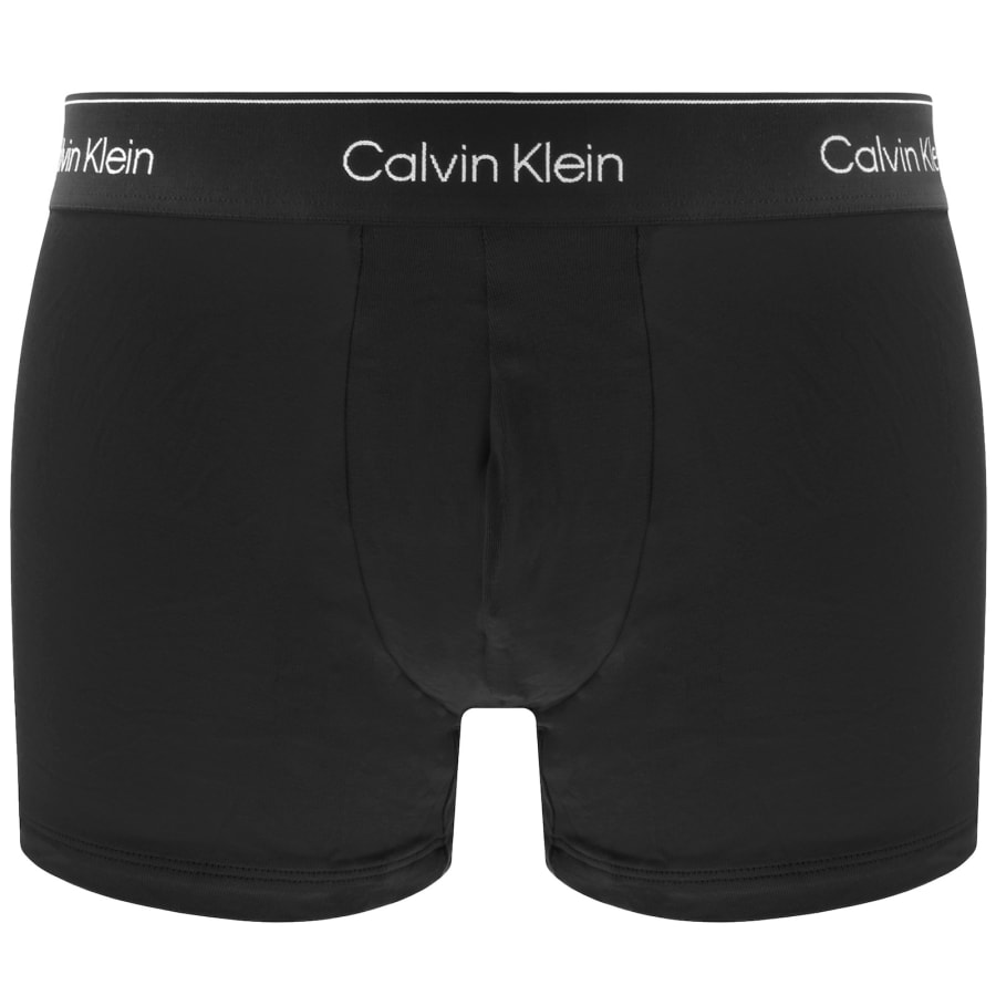 Image number 4 for Calvin Klein Underwear 3 Pack Trunks Black