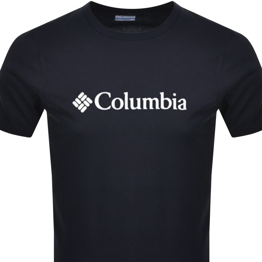 Image number 2 for Columbia Basic Logo T Shirt Navy