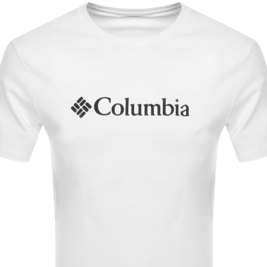 Image number 2 for Columbia Basic Logo T Shirt White