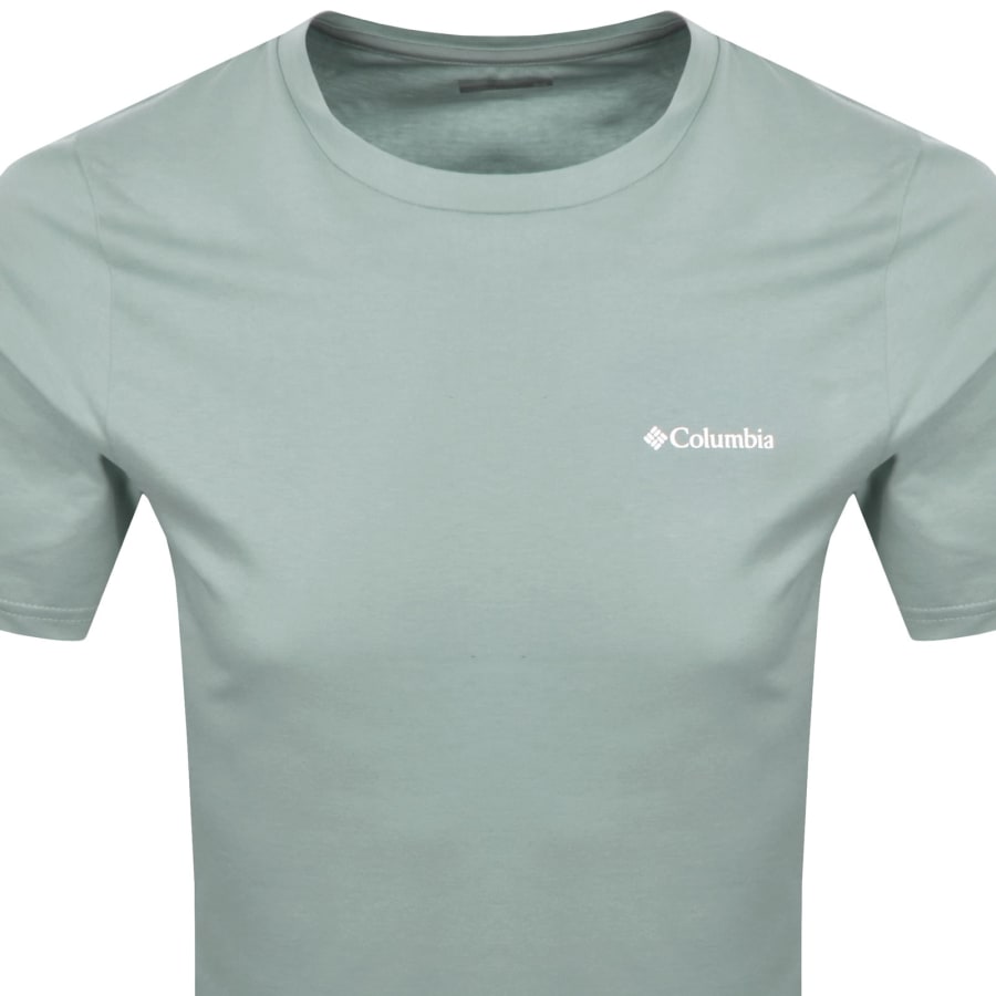 Image number 2 for Columbia Basic Logo T Shirt Blue
