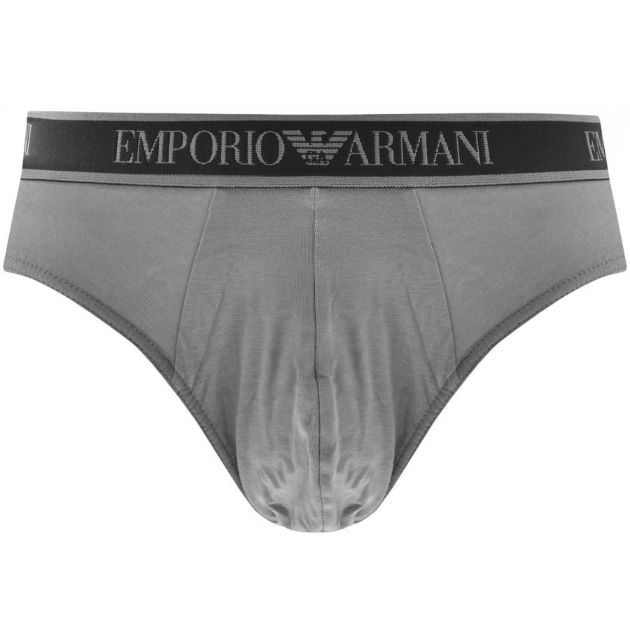 Image number 4 for Emporio Armani 3 Pack Briefs Black