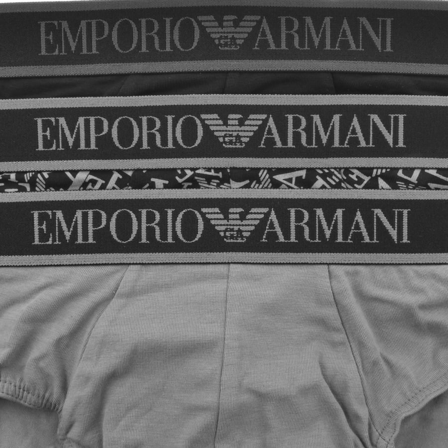 Image number 5 for Emporio Armani 3 Pack Briefs Black