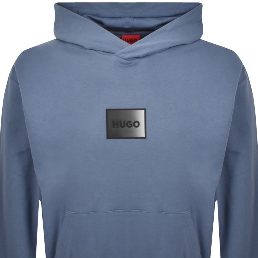 Image number 2 for HUGO Danohood Hoodie Blue