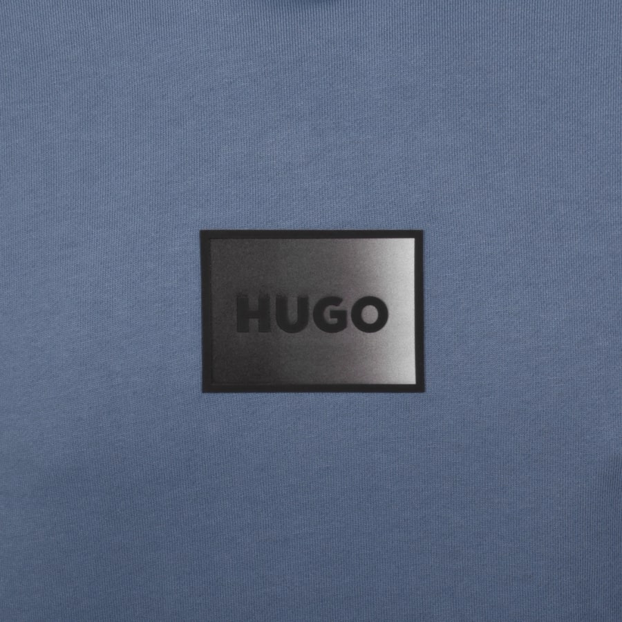 Image number 3 for HUGO Danohood Hoodie Blue