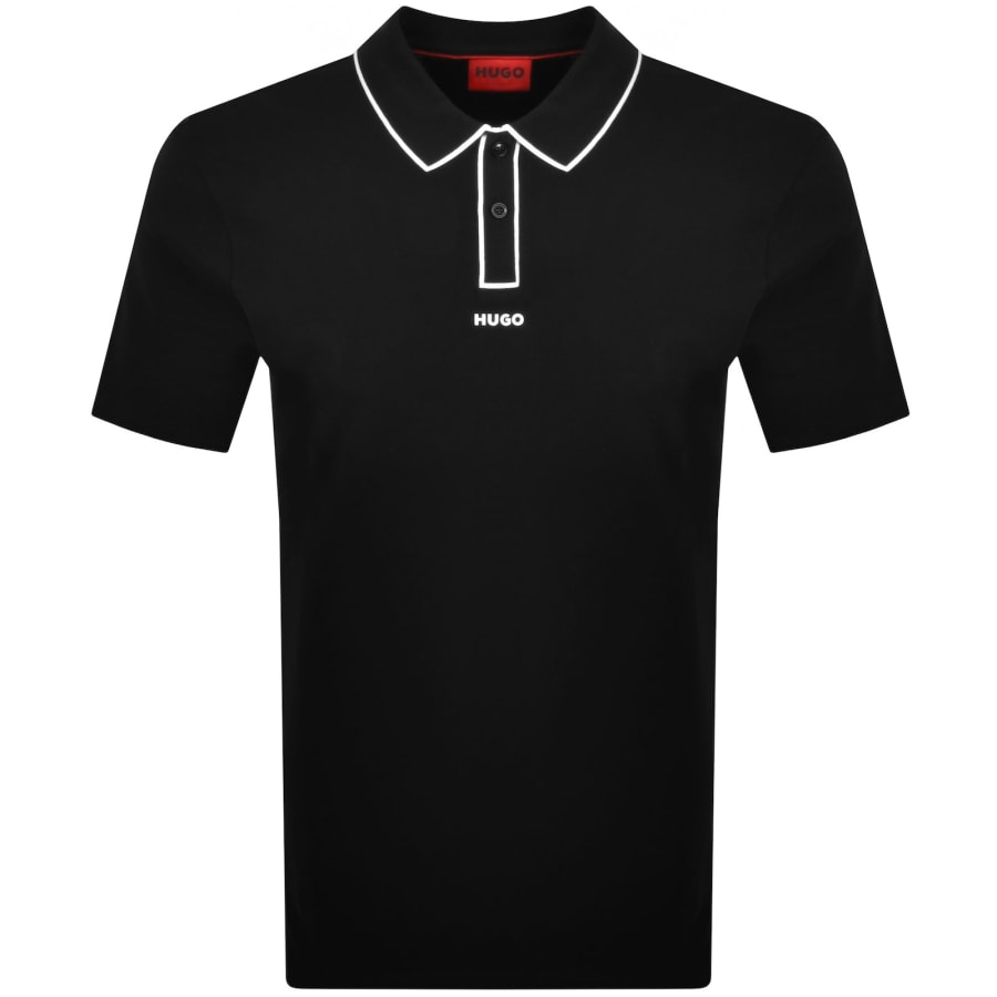 Image number 1 for HUGO Dalumo Polo T Shirt Black