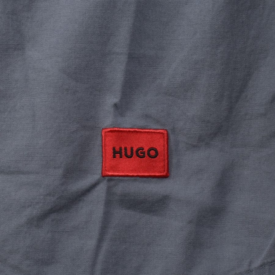 Image number 3 for HUGO Long Sleeved Ermo Shirt Blue