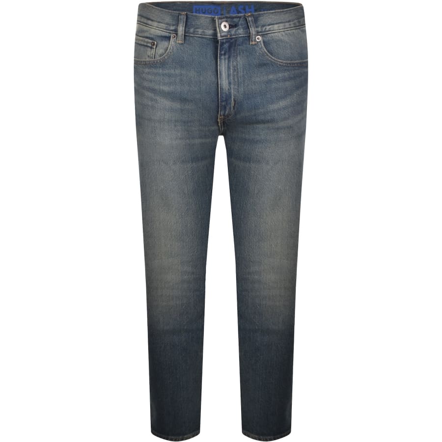 Image number 2 for HUGO Blue Slim Fit Ash Medium Blue Jeans