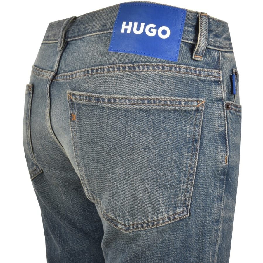 Image number 4 for HUGO Blue Slim Fit Ash Medium Blue Jeans