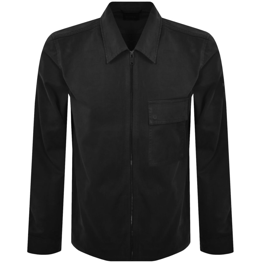 Image number 2 for BOSS Lorum Full Zip Overshirt Black