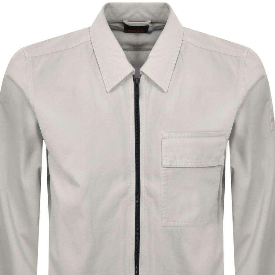 Image number 3 for BOSS Lorum Full Zip Overshirt Beige