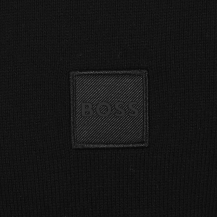 Image number 3 for BOSS Kanovano Knit Jumper Black