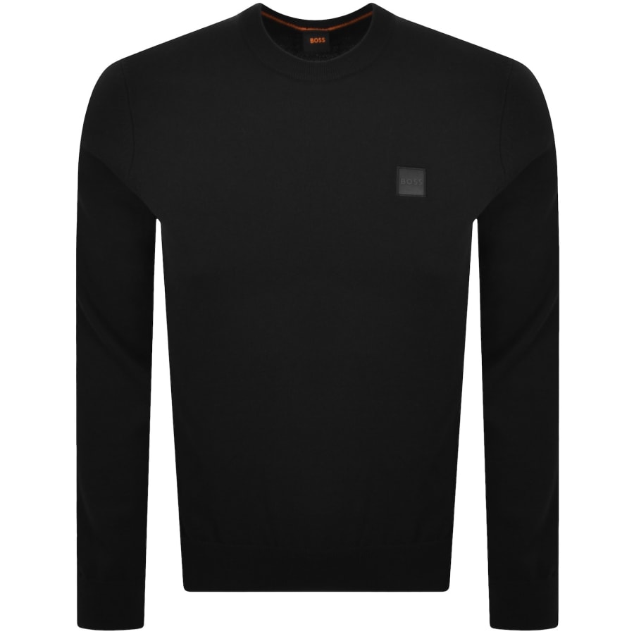 Image number 1 for BOSS Kanovano Knit Jumper Black