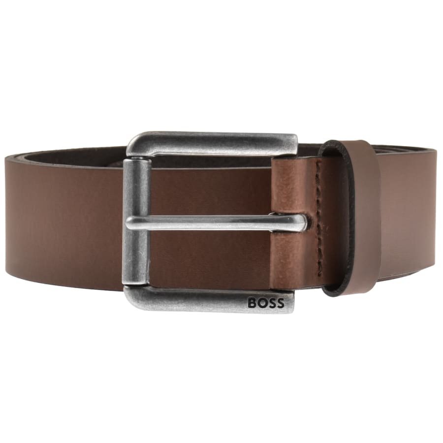 Image number 1 for BOSS Joris Roller Buckle Belt Brown