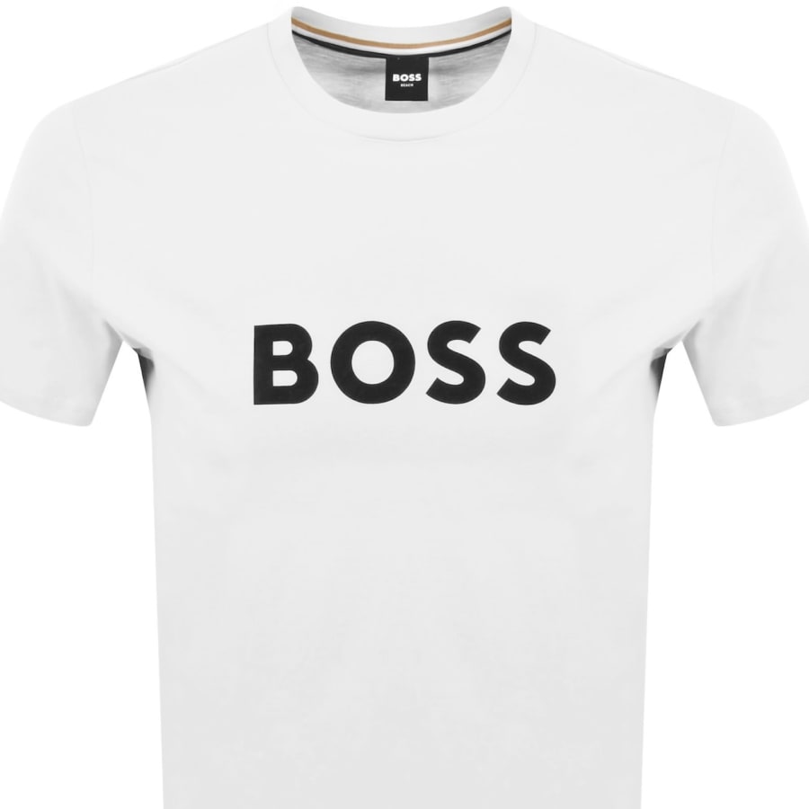 Image number 2 for BOSS Beachwear Logo T Shirt White
