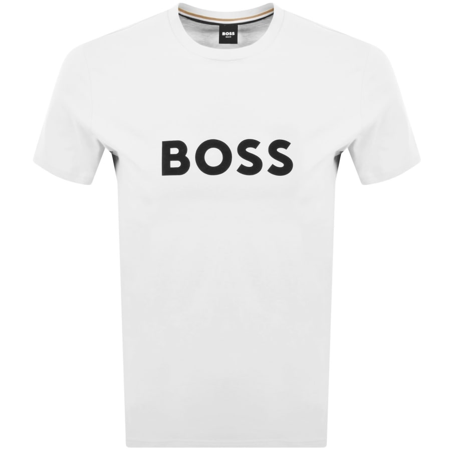 Image number 1 for BOSS Beachwear Logo T Shirt White