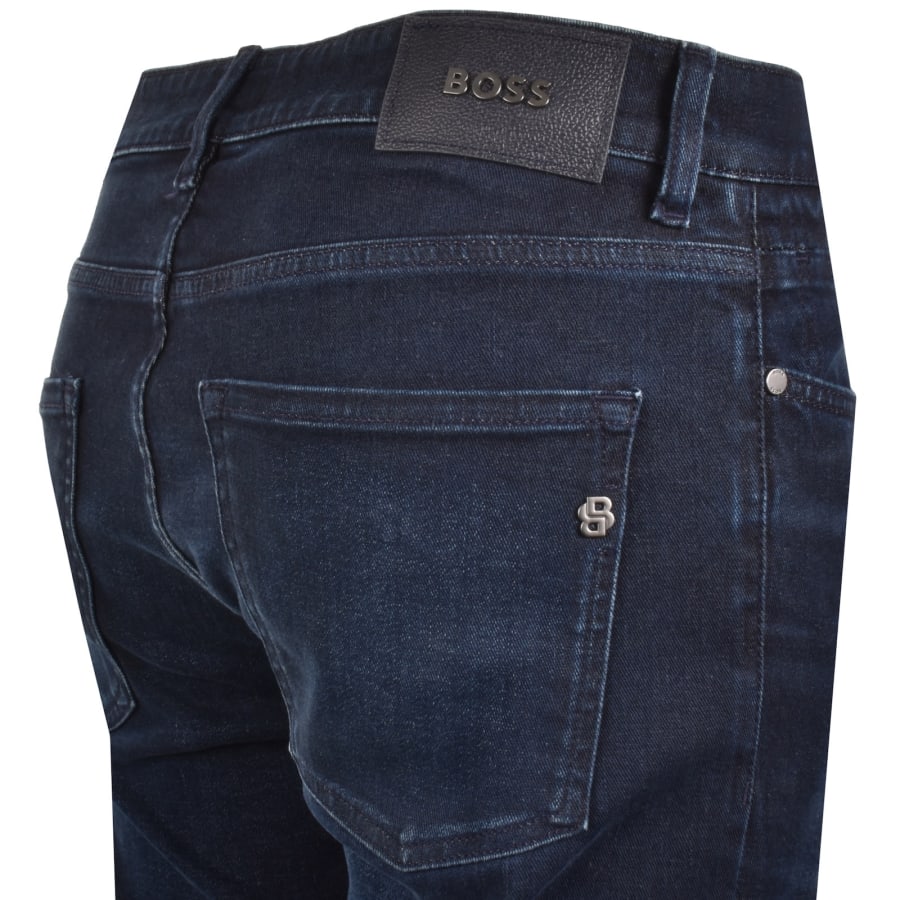 Image number 4 for BOSS H Delaware Slim Fit Jeans Dark Blue