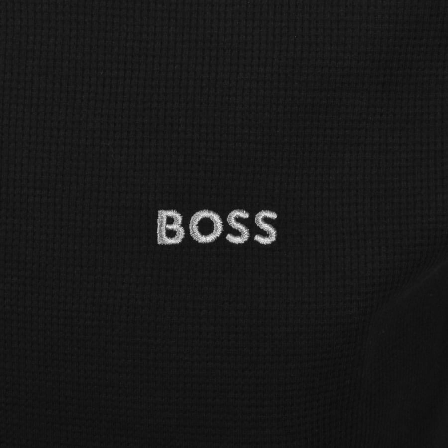 Image number 3 for BOSS Mix And Match Waffle Short Set Black