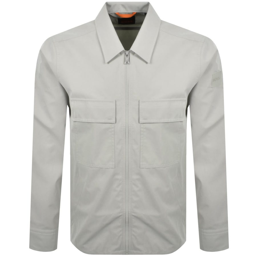 Image number 2 for BOSS Lozzy M Overshirt Beige