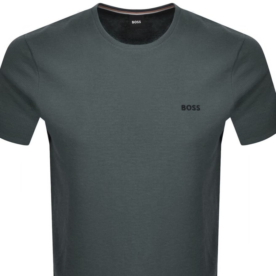 Image number 3 for BOSS Mix And Match Waffle Short Set Khaki