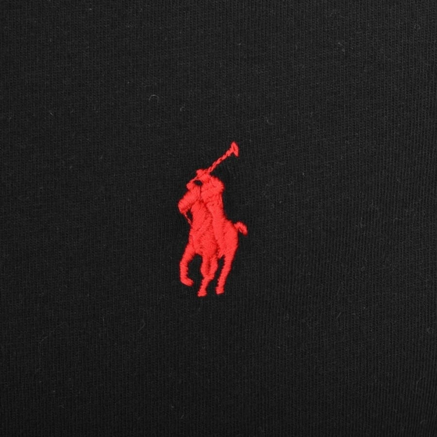 Image number 3 for Ralph Lauren Long Sleeved Hooded T Shirt Black