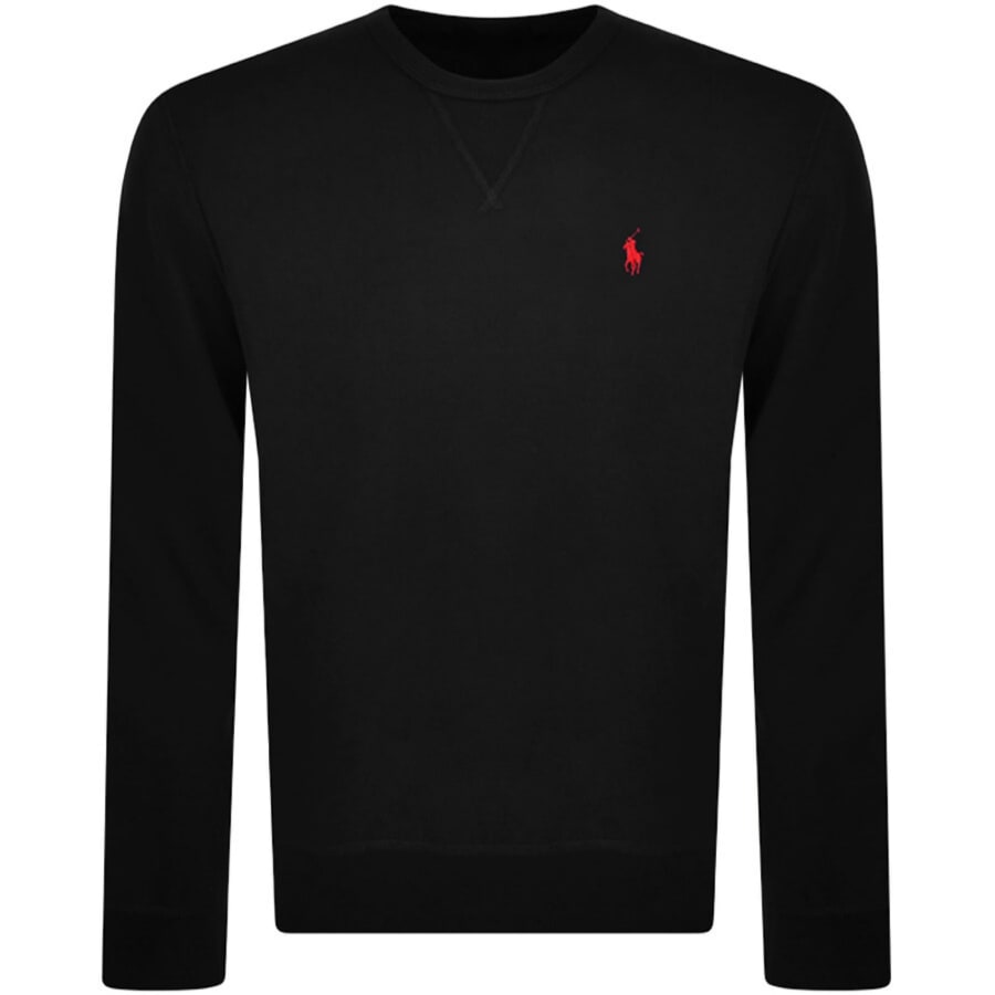 Image number 1 for Ralph Lauren Crew Neck Sweatshirt Black