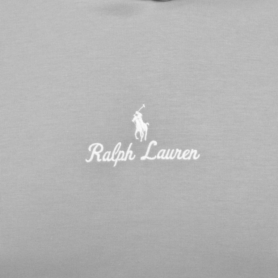 Image number 3 for Ralph Lauren Logo Hoodie Soft Grey