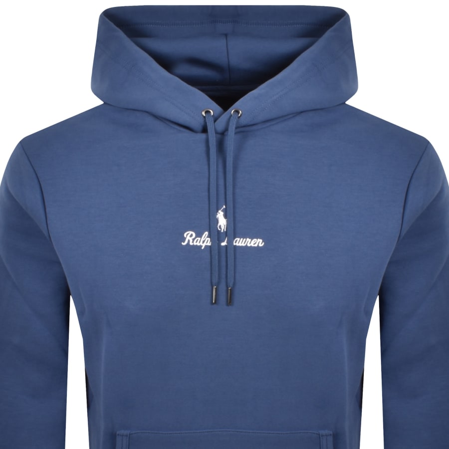 Image number 2 for Ralph Lauren Logo Hoodie Blue