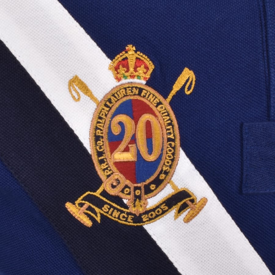 Image number 3 for Ralph Lauren Custom Slim Polo T Shirt Blue