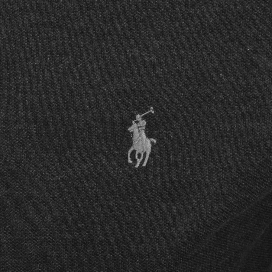 Image number 3 for Ralph Lauren Long Sleeved Polo T Shirt Grey