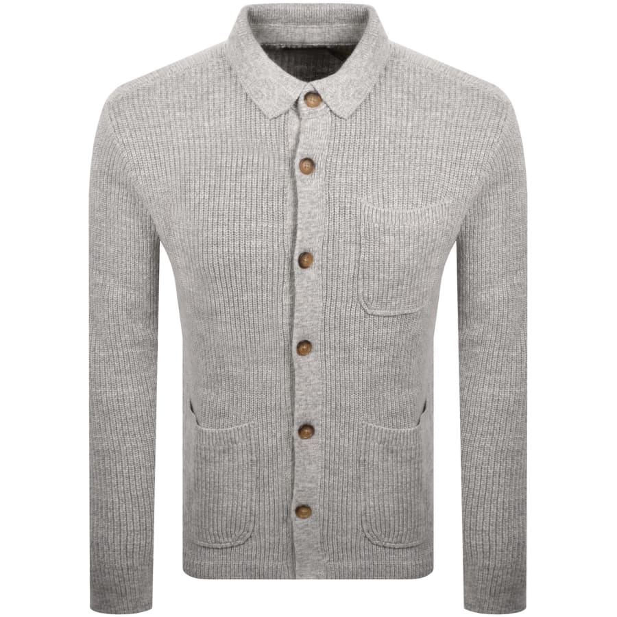 Image number 1 for Ralph Lauren Knit Cardigan Grey