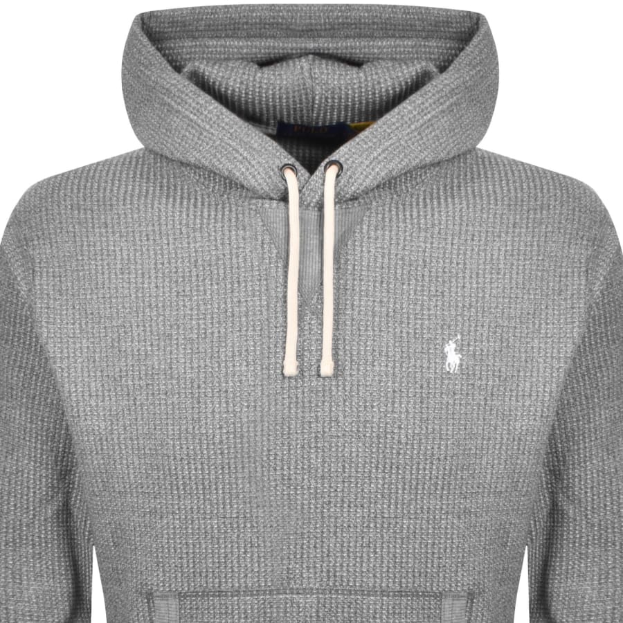 Image number 2 for Ralph Lauren Knit Hoodie Grey