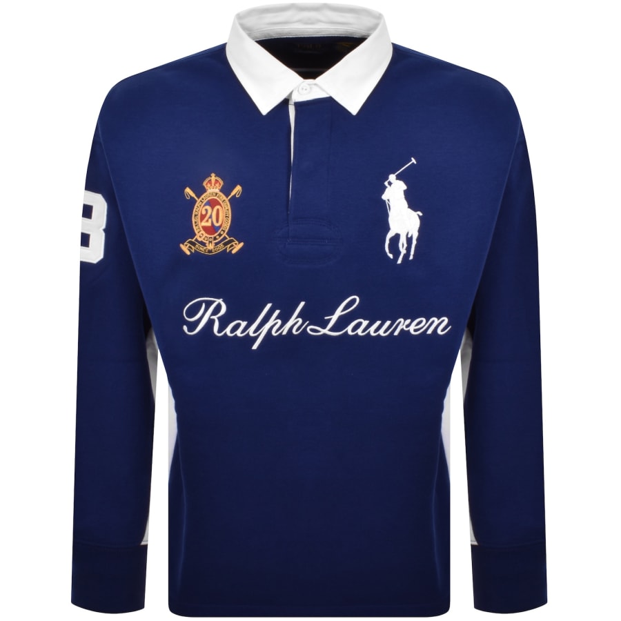 Image number 2 for Ralph Lauren Polo Rugby Sweatshirt Blue
