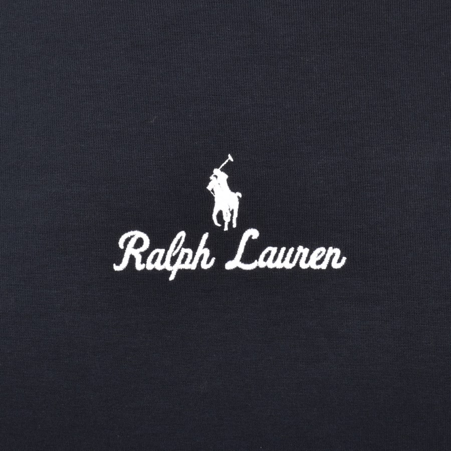 Image number 3 for Ralph Lauren Logo Hoodie Aviator Navy