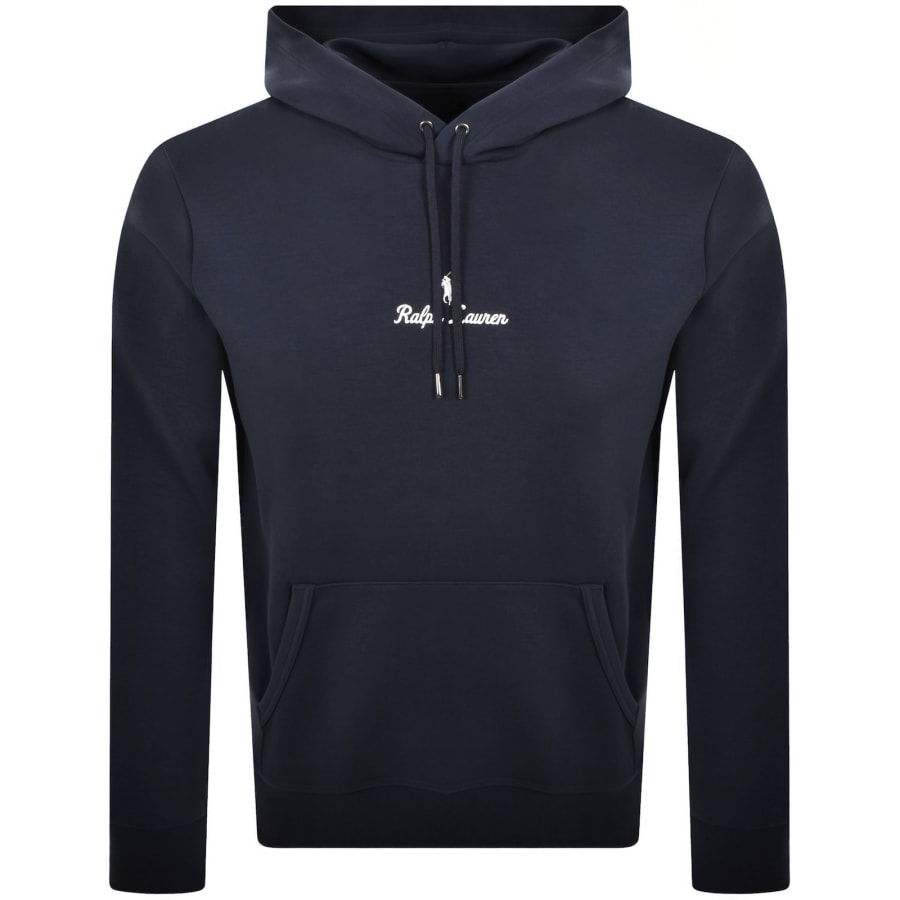 Image number 1 for Ralph Lauren Logo Hoodie Aviator Navy