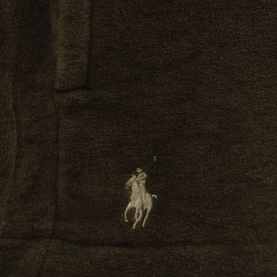 Image number 3 for Ralph Lauren Half Zip Sweatshirt Brown