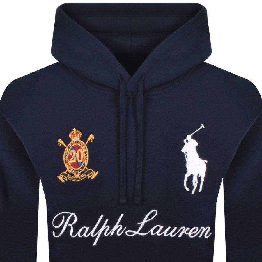Image number 2 for Ralph Lauren Logo Hoodie Cruise Navy