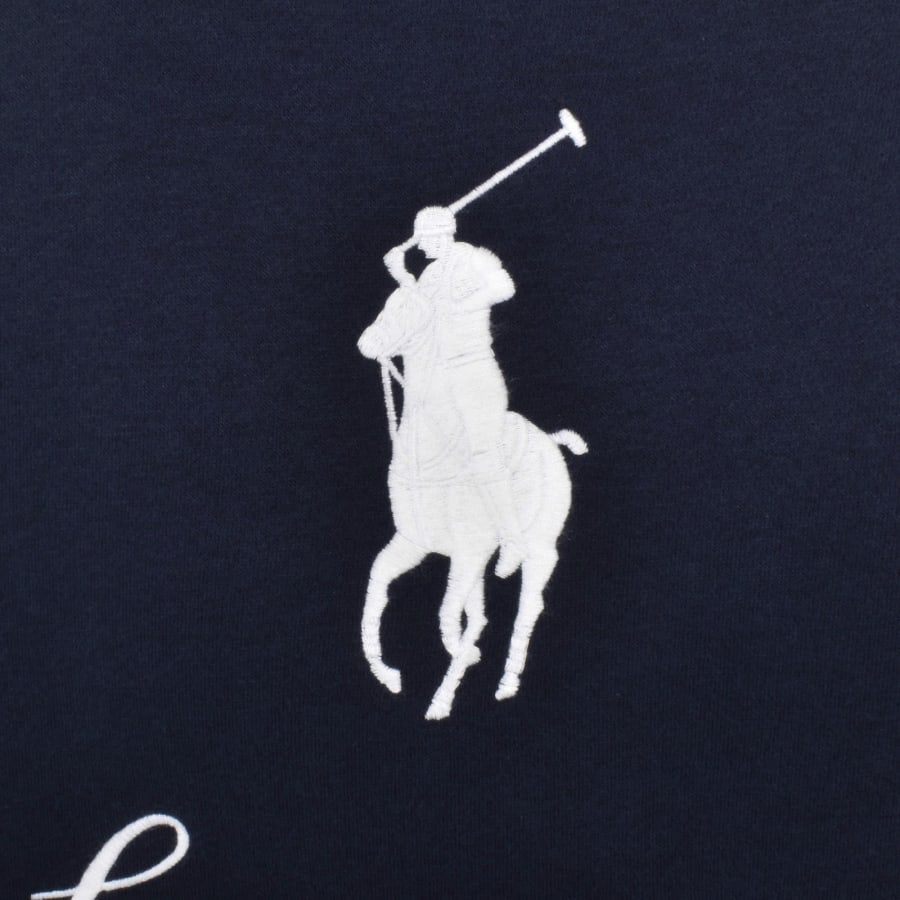 Image number 4 for Ralph Lauren Logo Hoodie Cruise Navy