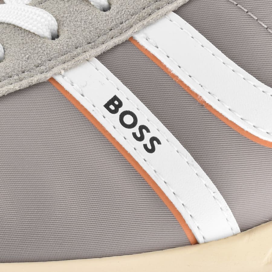 Image number 4 for BOSS Zayn Trainers Medium Grey