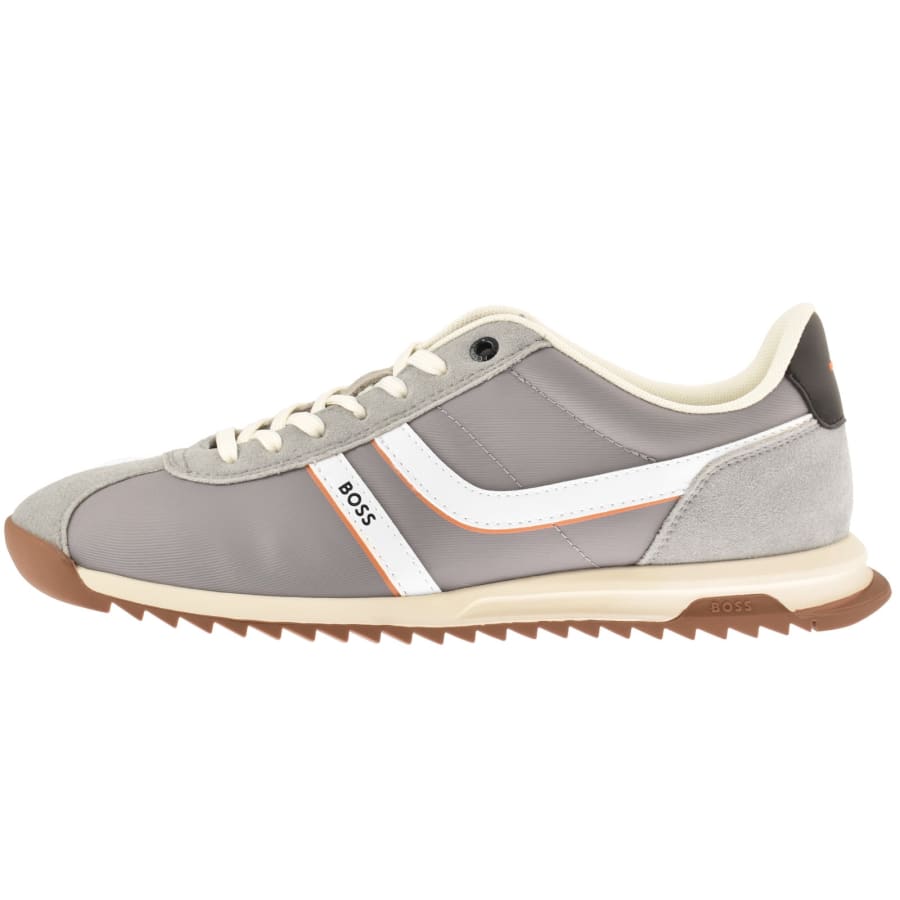 Image number 1 for BOSS Zayn Trainers Medium Grey